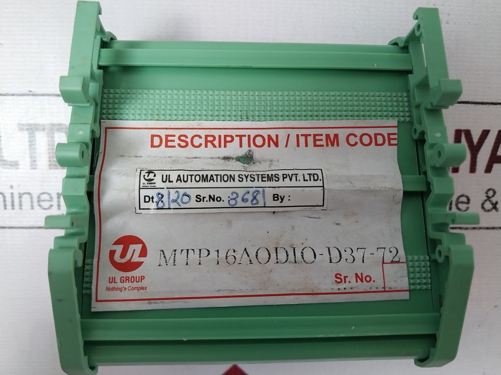Ul Ul16-iota-d37-72-xor Input Interface Relay Card Mtp16Aodio-d37-72