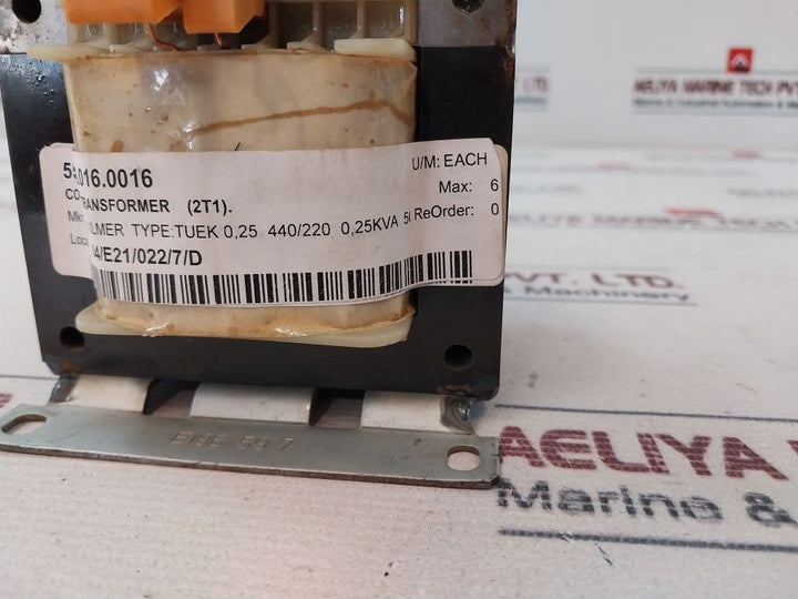 Ulmer Tuek 0,2 Transformer 50/60Hz