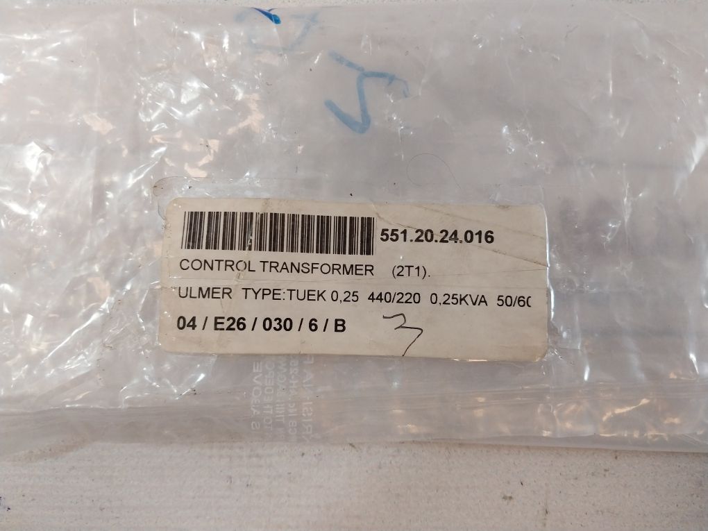 Ulmer Tuek 0,2 Transformer 50/60Hz