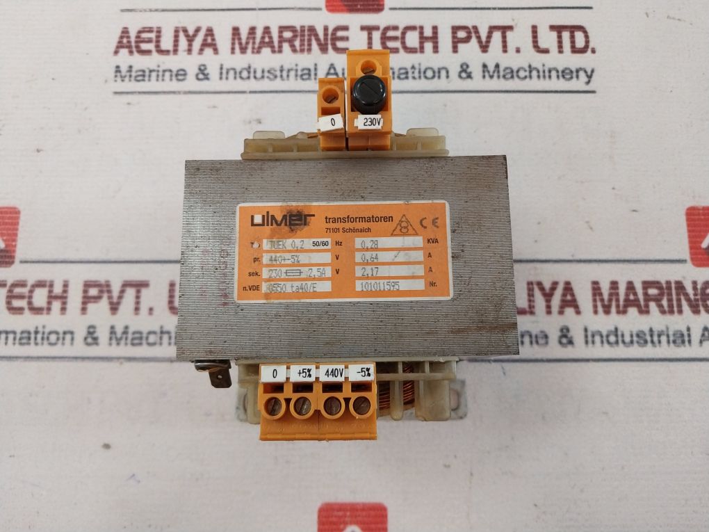 Ulmer Tuek 0,2 Transformer 50/60Hz