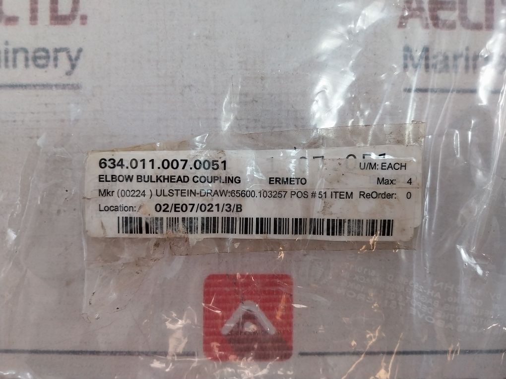 Ulstein Elbow Bulkhead Coupling 