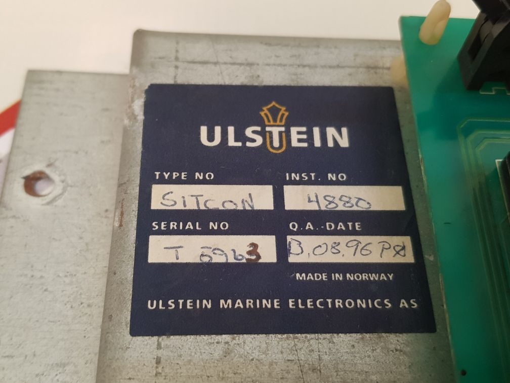 Ulstein Marine Sitcon Tdt30014-a Pcb Card Tmc 30012