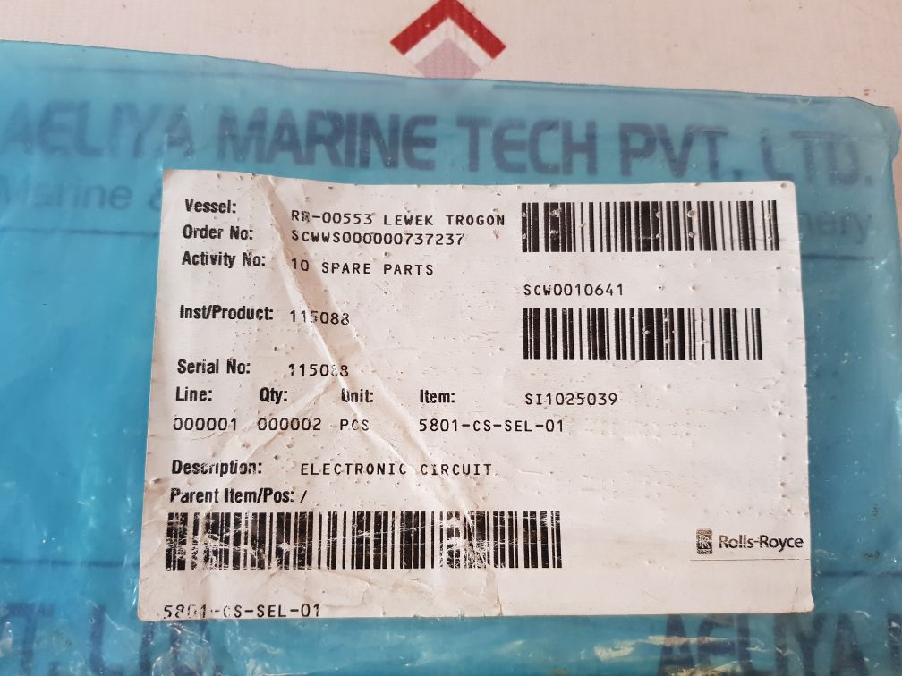 Ulstein Tenfjord/Rolls-royce 5880-pc1018 Pcb Card