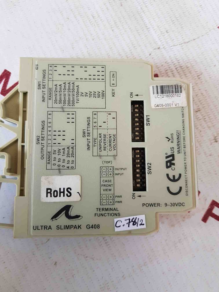 Ultra Slimpak G408-0001 Configurable Isolater