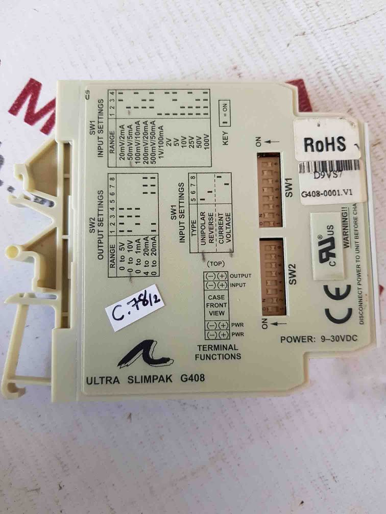 Ultra Slimpak G408-0001 Configurable Isolater