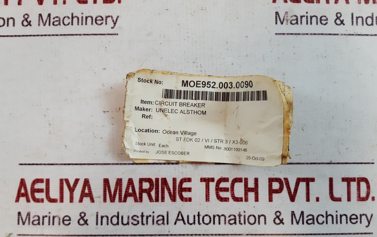 Unelec Record D 160 Moulded Case Circuit Breaker