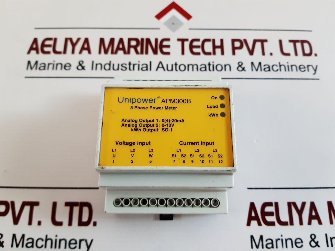 Unipower Apm300B ,3 Phase Power Meter Apm300-62