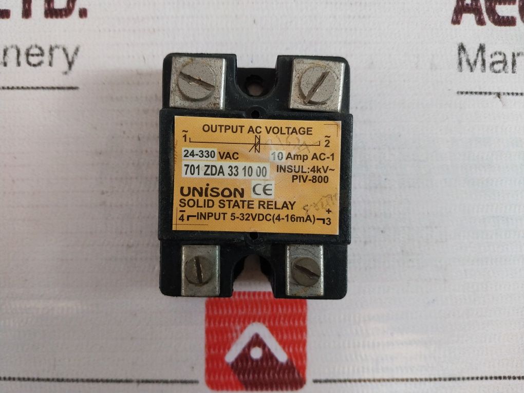 Unison 701 Zda 33 10 00 Solid State Relay