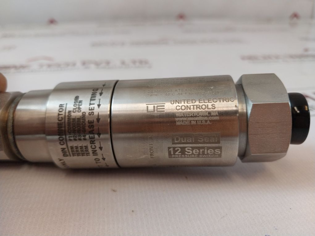 United Electric 12Shsn4D Pressure Switch 12 Series