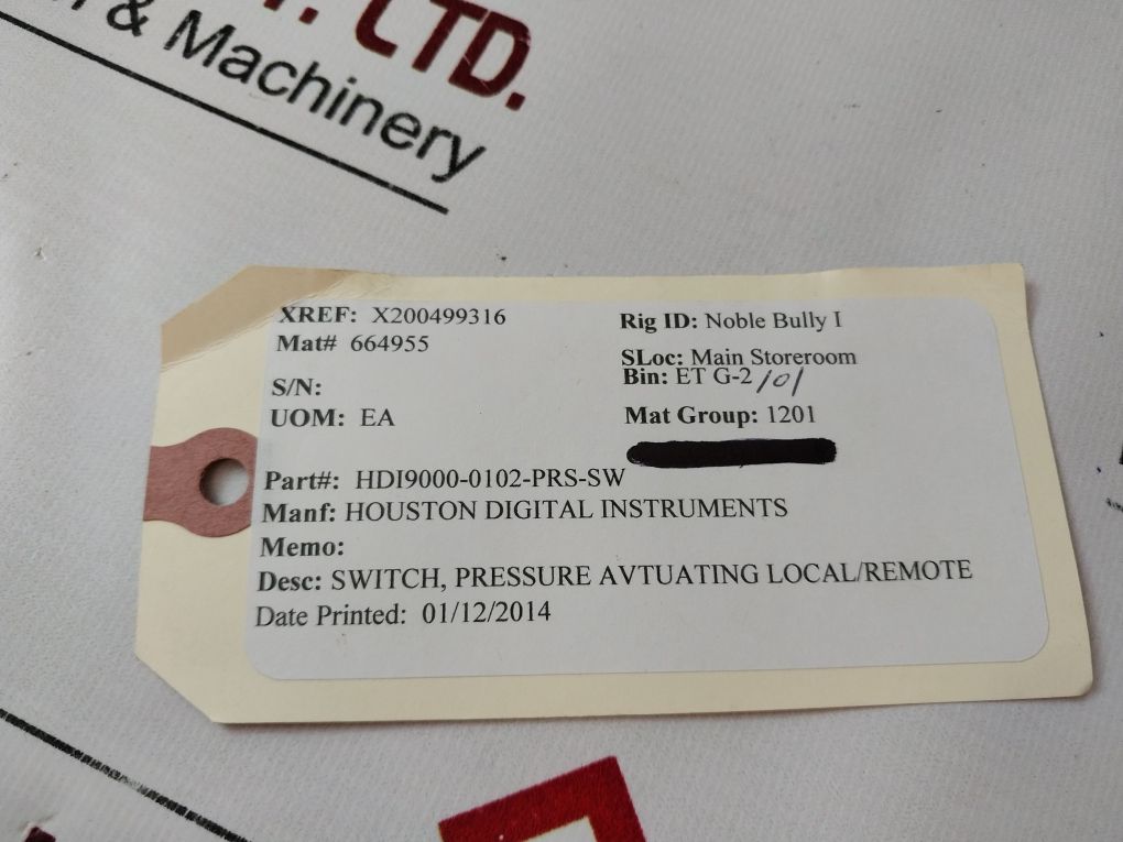 United Electric 12Shsn4D Pressure Switch 12 Series