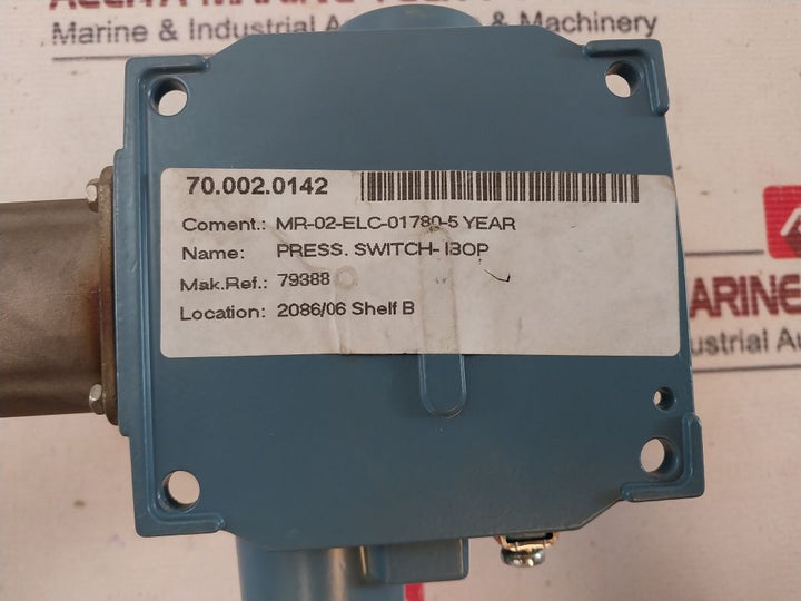 United Electric J120-s164B Pressure Switch 15A 480Vac