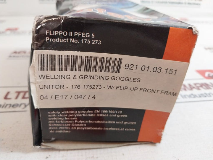 Unitor 175273 Safety Welding & Grinding Goggles