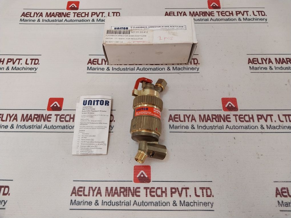 Unitor 183970 Automatic Flashback Arrestor W-66S Acetylene