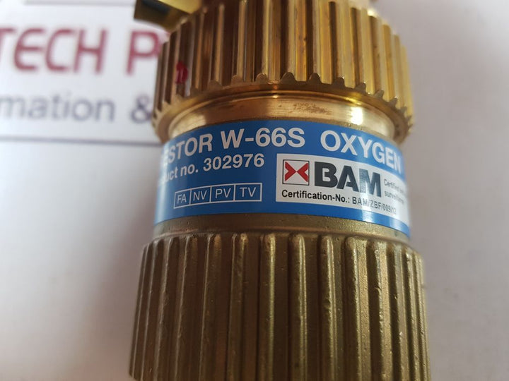 Unitor 302976 Flashback Arrestor W-66S Oxygen
