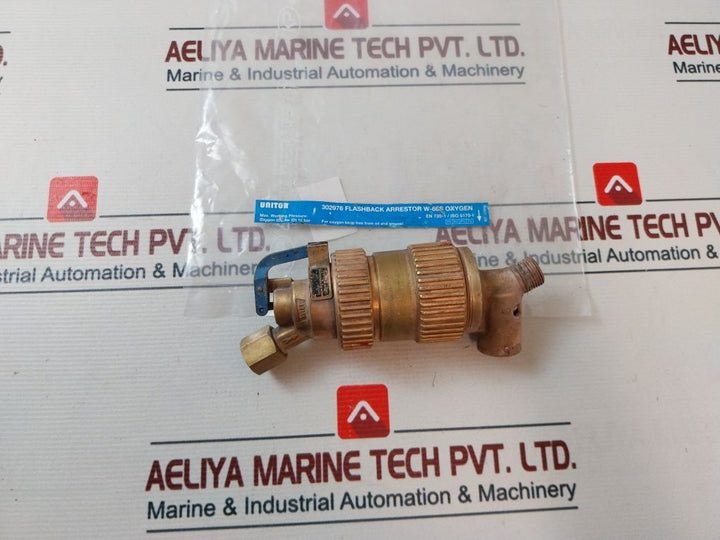 Unitor 302976 Flashback Arrestor W-66S Oxygen
