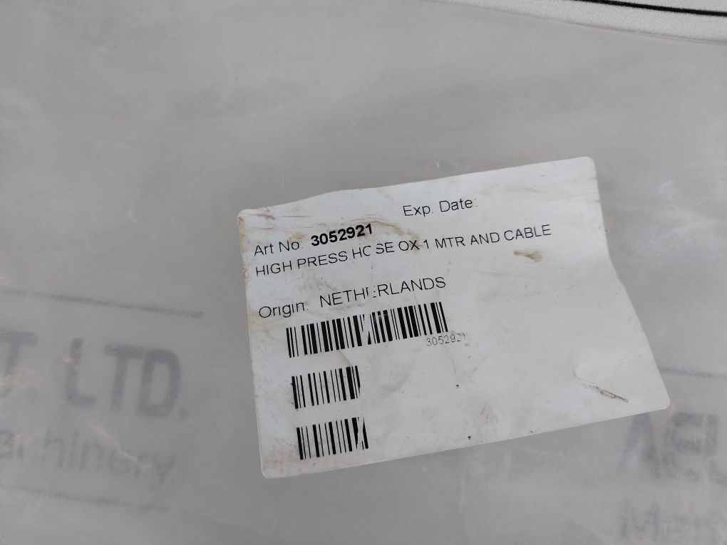 Wilhelmsen 3052921 High Press Hc Se Ox 1 Mtr And Cable