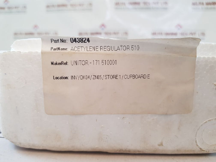 Unitor 510 Ac Acetylene Regulator 1.5Bar
