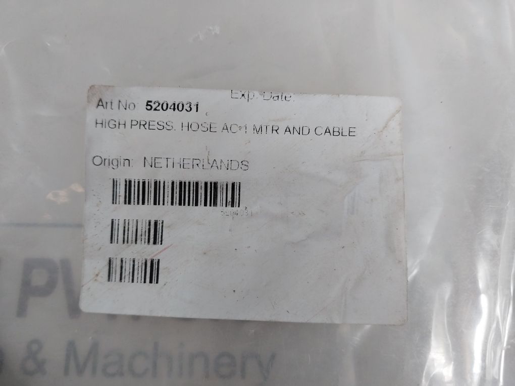 Unitor 5204031 High Press Hose Ac 1 Mtr And Cable