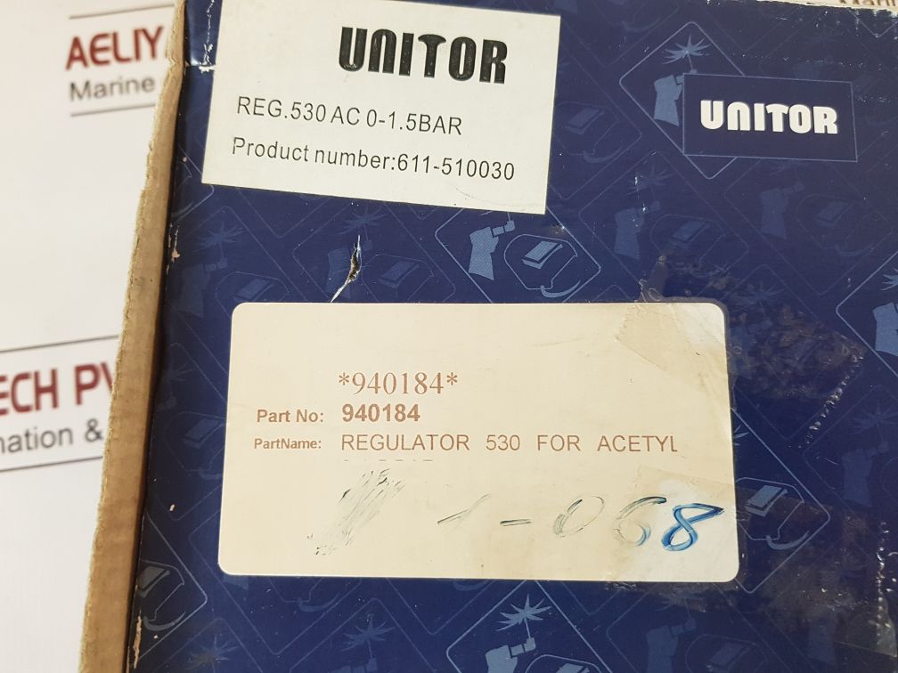 Unitor 530 Ac 1.5Bar Pressure Regulator Manometer Acetylene 611-510030