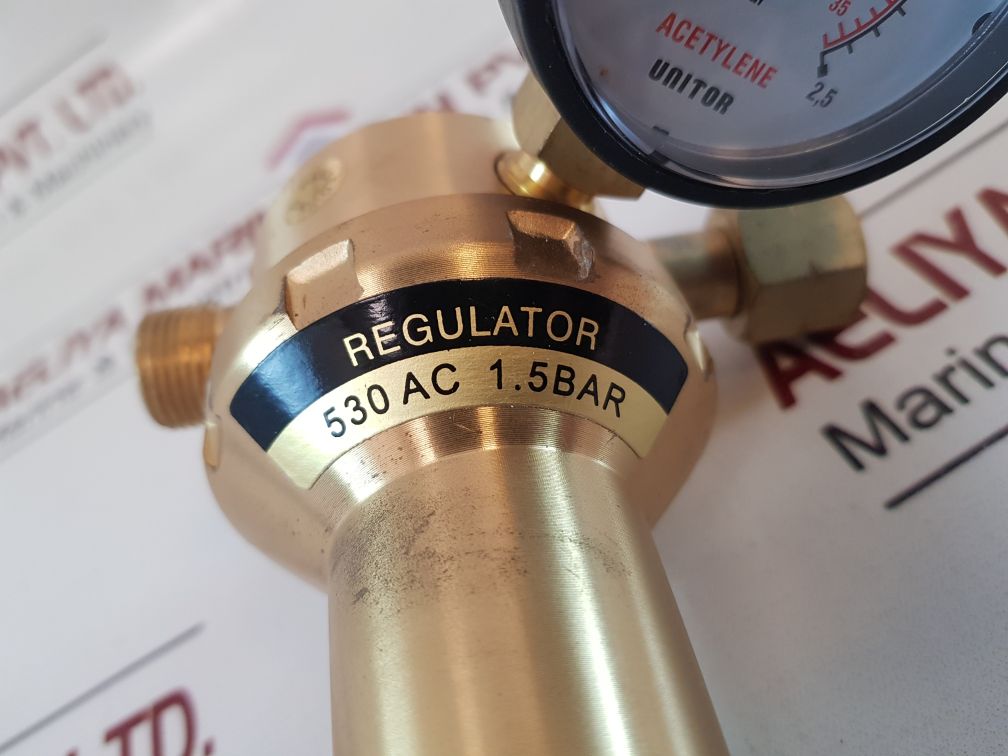 Unitor 530 Ac 1.5Bar Pressure Regulator Manometer Acetylene 611-510030
