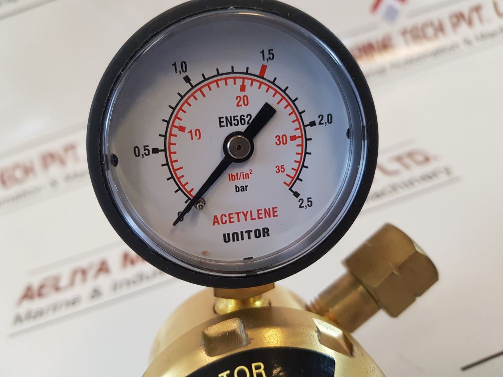 Unitor 530 Ac 1.5Bar Pressure Regulator Manometer Acetylene 611-510030