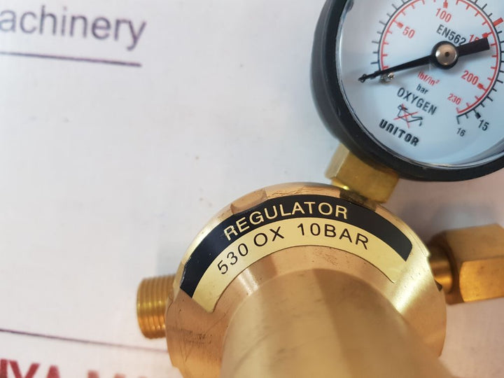 Unitor 530 Ox 10Bar Pressure Regulator Manometer Oxygen
