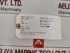 Unitor 762775 Shuttle Check Valve