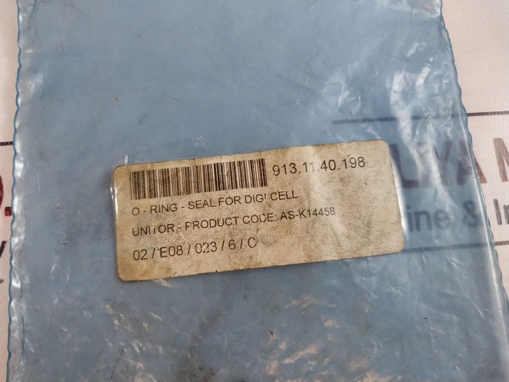Unitor As-k14458 Seal O-ring For Digi Replacement Water Cell Kit