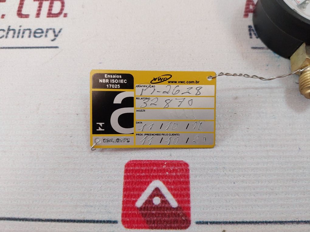 Unitor En562 Oxygen Regulator Gauge 0-400 Bar