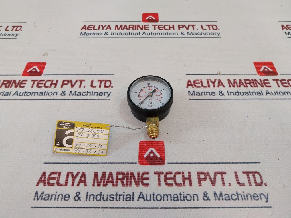 Unitor En562 Oxygen Regulator Gauge 0-400 Bar