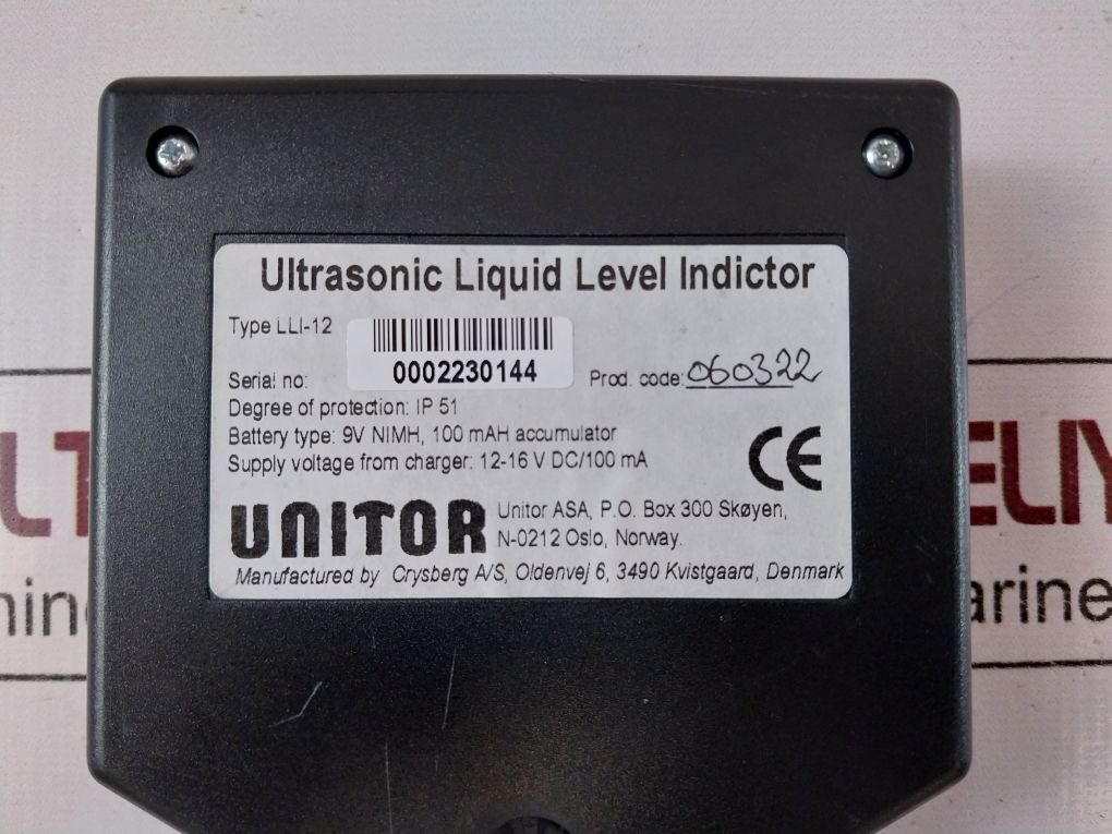 Unitor Lli-12 Ultrasonic Liquid Level Indicator Set