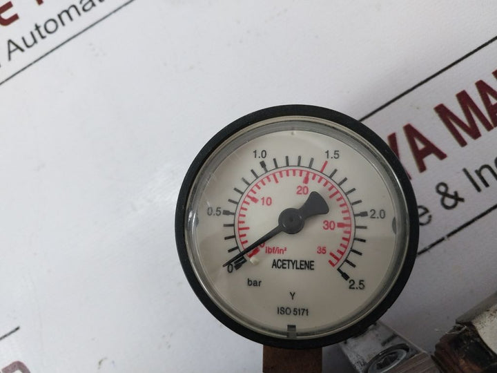 Unitor R700 Plus Acetylene Pressure Regulator Fr50 Flashback Arrester