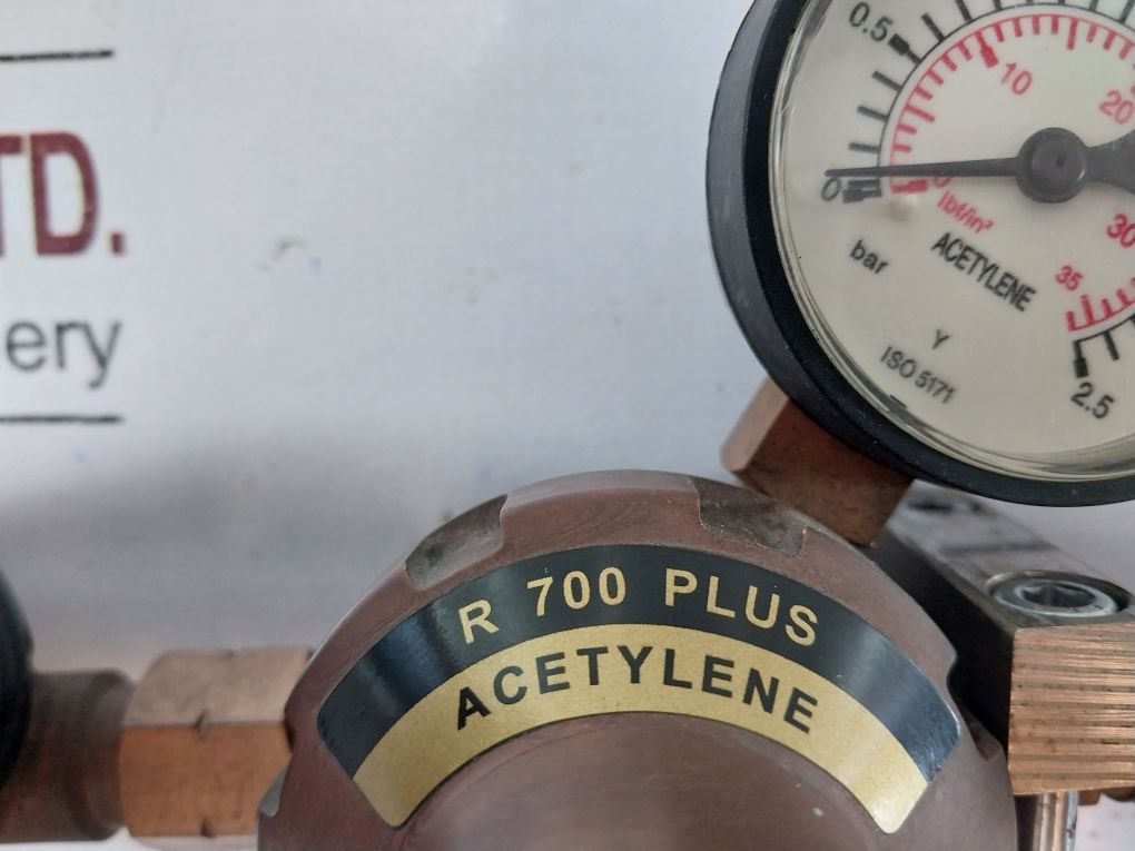 Unitor R700 Plus Acetylene Pressure Regulator Fr50 Flashback Arrester