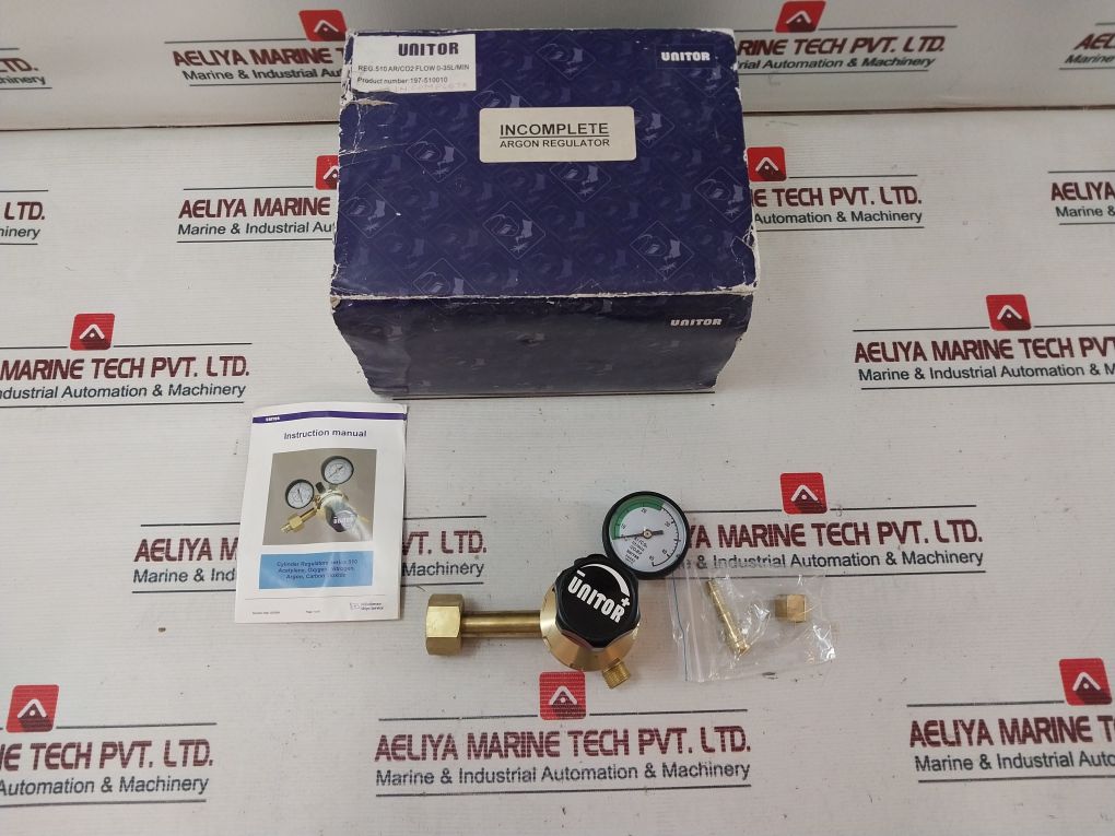 Unitor Reg.510 Ar/Co2 Regulator Flow 0-35L/Min 200 Bar
