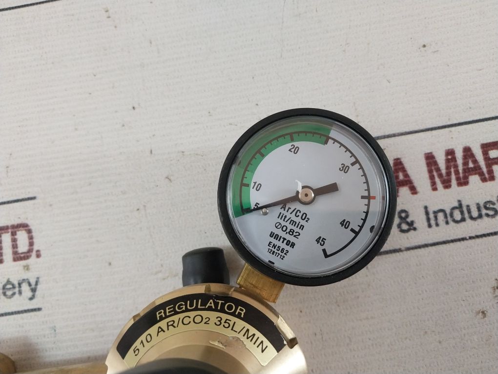 Unitor Reg.510 Ar/Co2 Regulator Flow 0-35L/Min 200 Bar