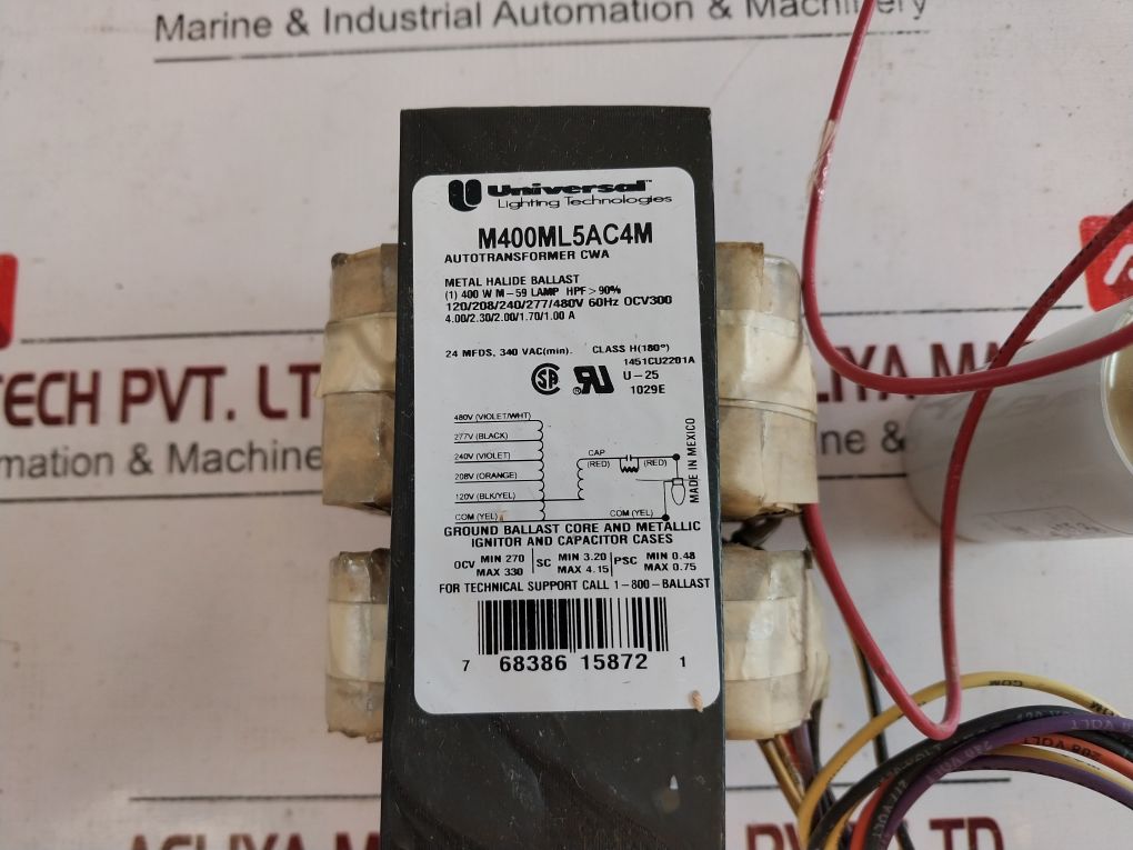 Universal M400Ml5Ac4M-500K Metal Halide Ballast