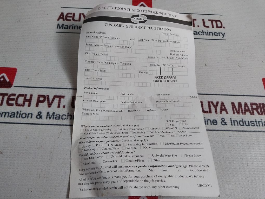Uniweld Rv8011 Compressed Gas Regulator