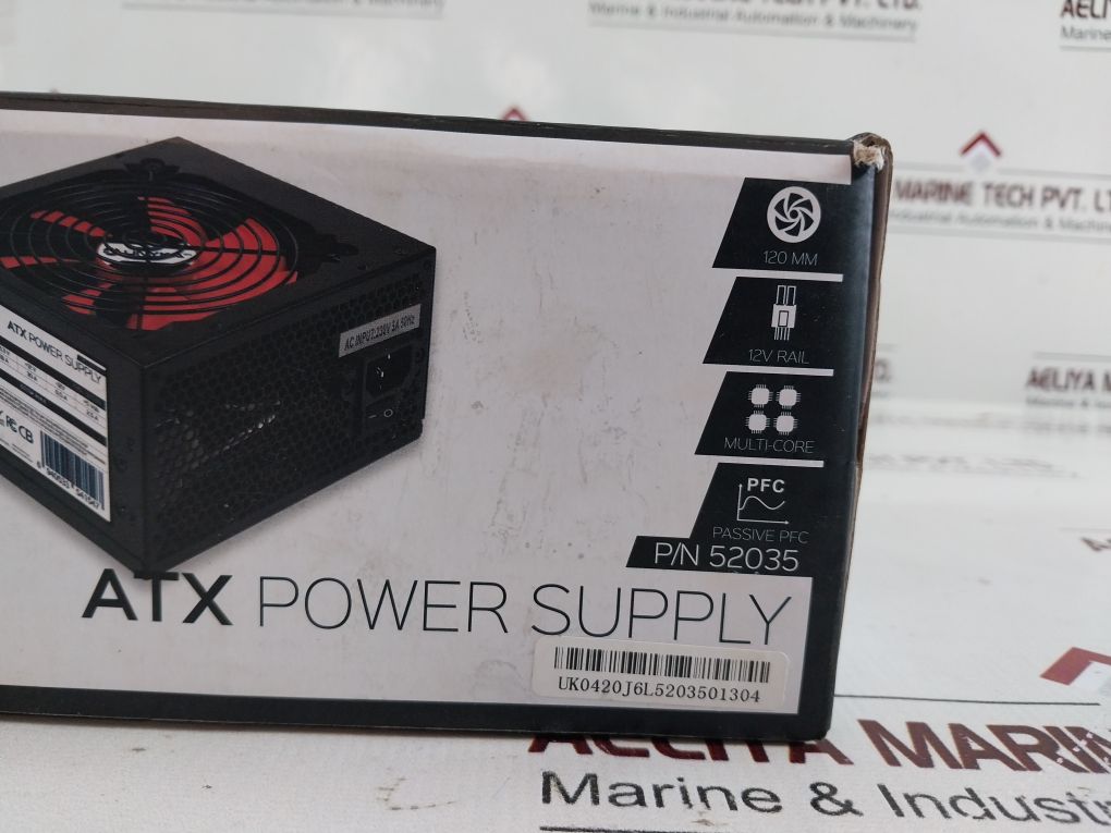 Unykach 52035 Atx Power Supply 600W, 230V Ac