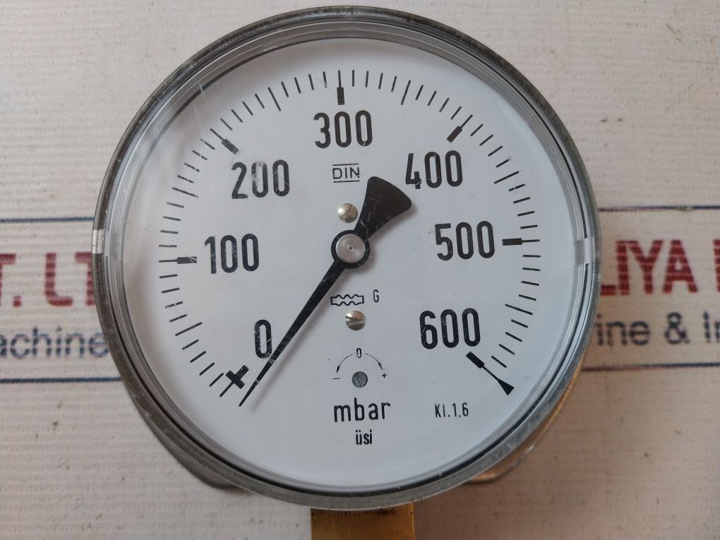 Usi 0-600 Mbar Pressure Gauge