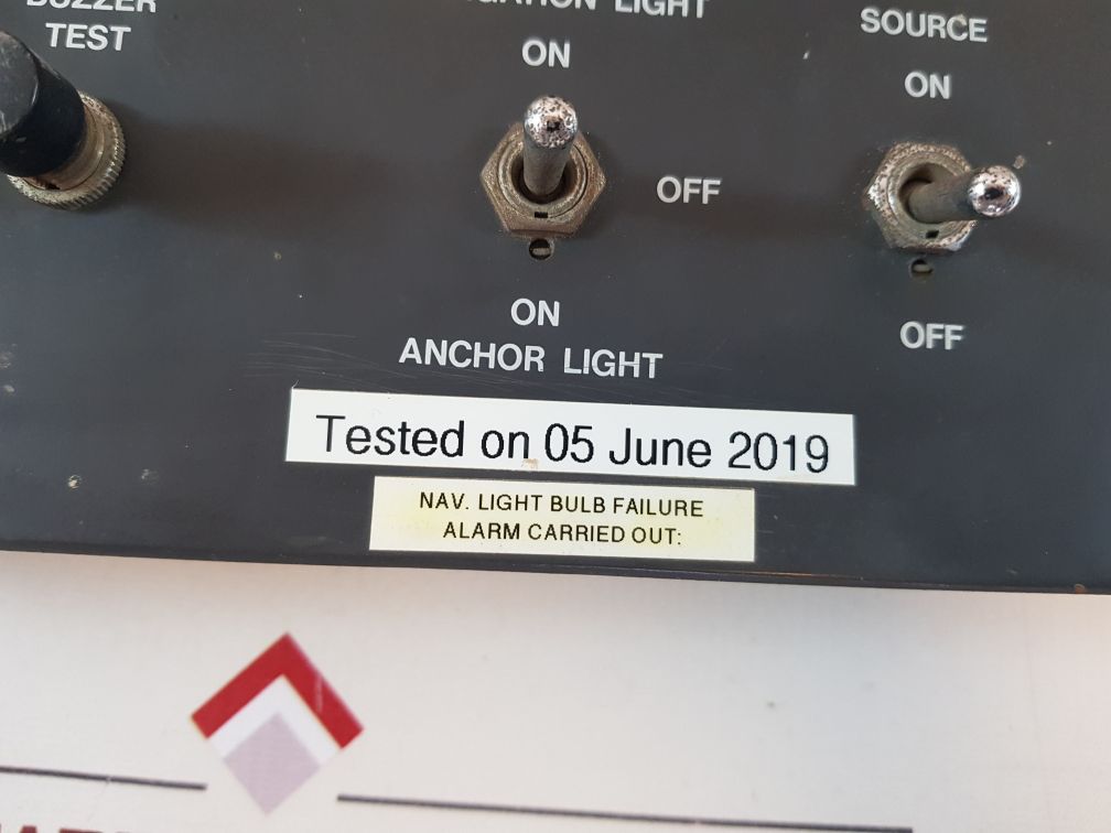 Uzushio electric 1056 navigation light indicator panel