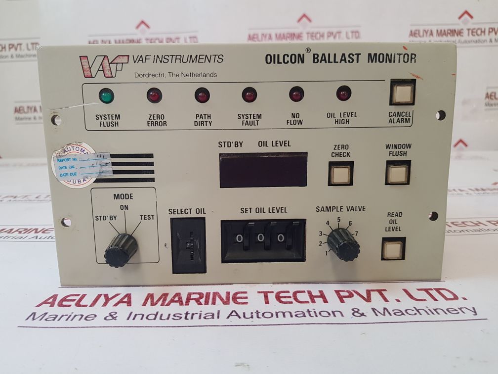 Vaf Instruments Mk4-annex2-9099201 Oilcon Ballast Monitor