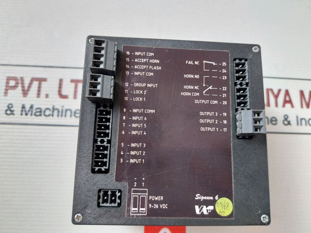 Vaf Signum 6 Ship Alarm Monitoring System M27918