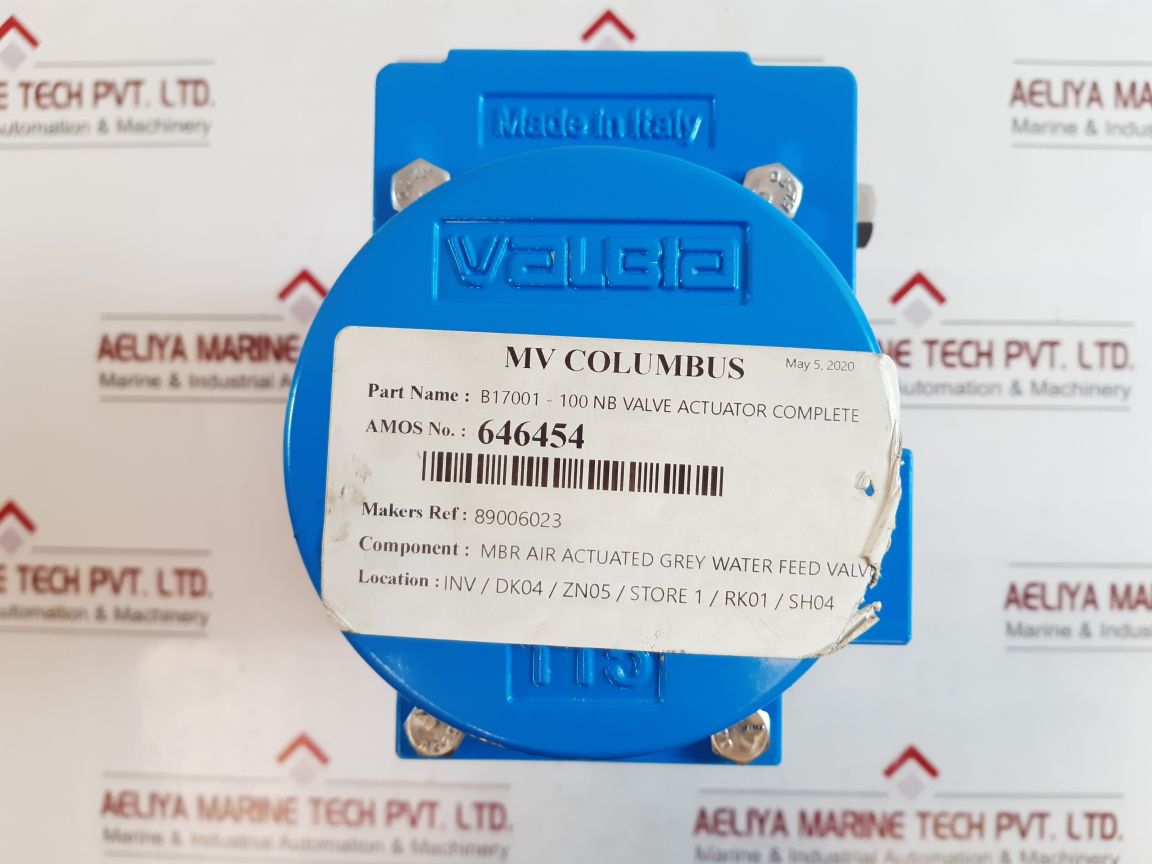 Valbia Da 115 Pneumatic Valve Actuator 82Da0070