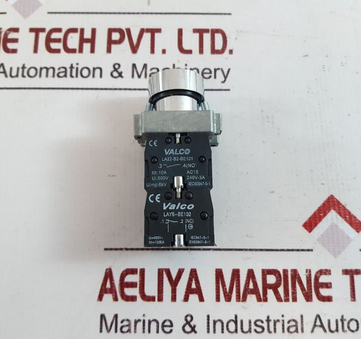 Set Of 4X Valco La22-b2-be101 Push Button Lay5-be101