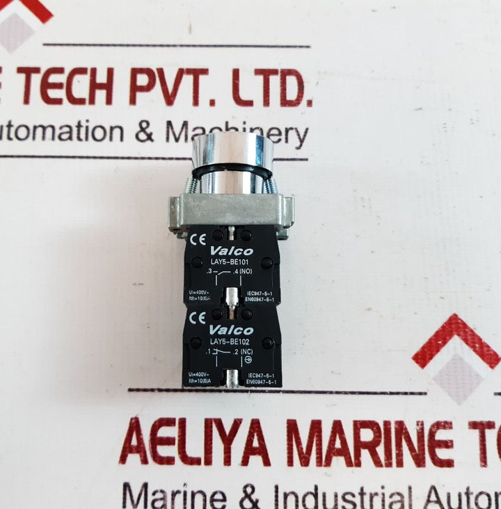 Set Of 4X Valco La22-b2-be101 Push Button Lay5-be101