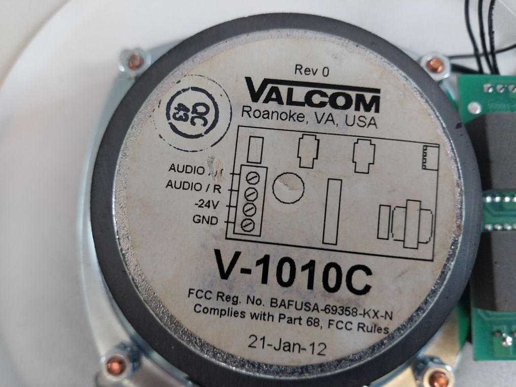 Valcom V-1010C Rev 0 Ceiling Speaker 24V