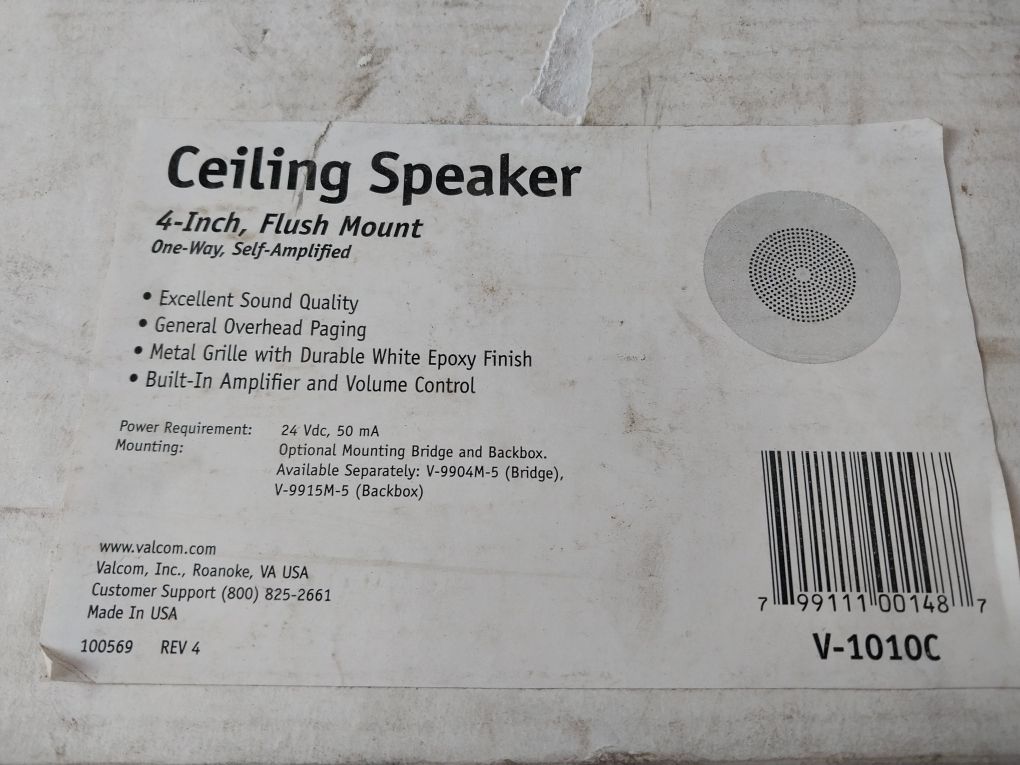 Valcom V-1010C Ceiling Speaker