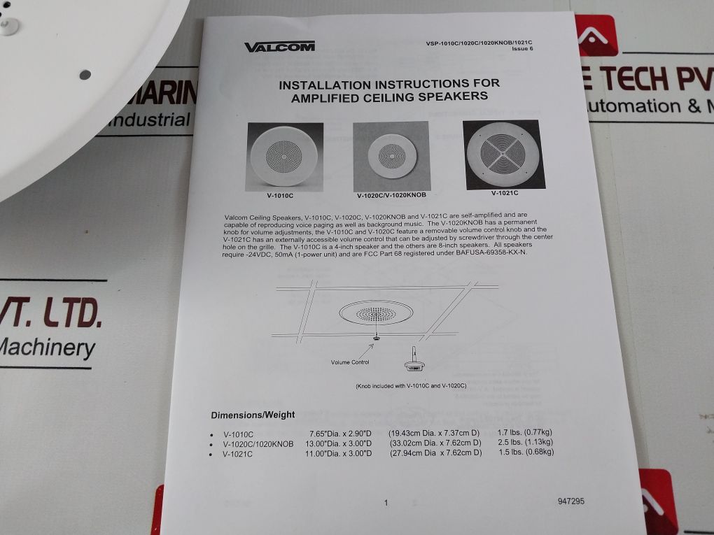 Valcom V-1020C Ceiling Speaker