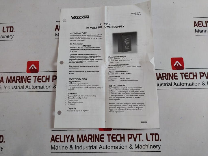 Valcom Vp-624B Linear Power Supply