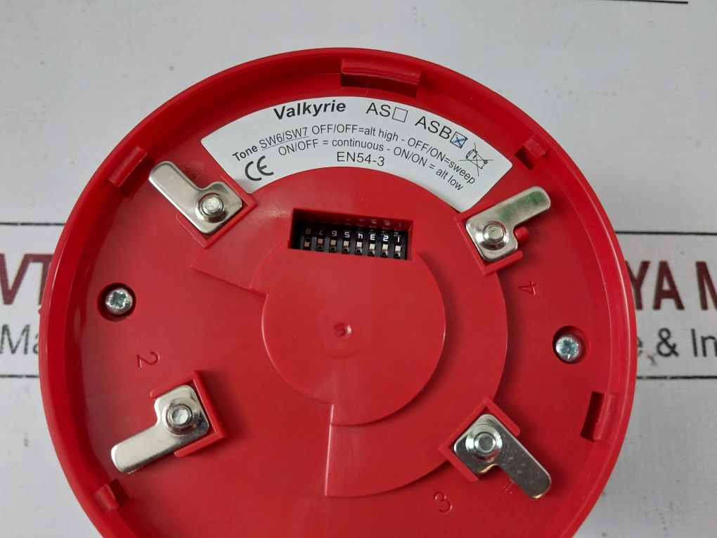 Valkyrie Asb Red Addressable Wall Mount Sounder With Beacon